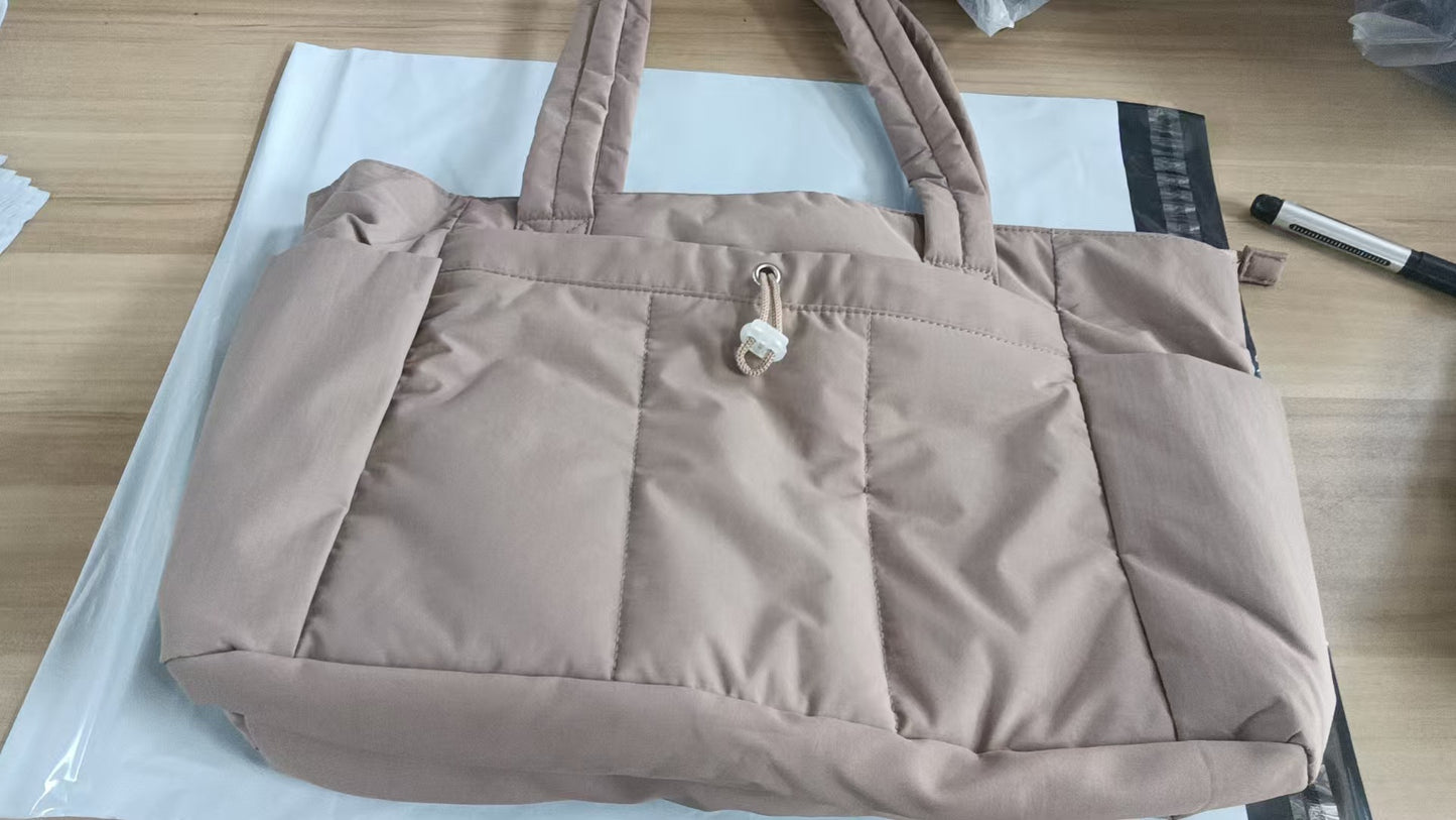 Women's Nylon Spring Waterproof Lightweight Portable Quilted Strap Women's Handbag
