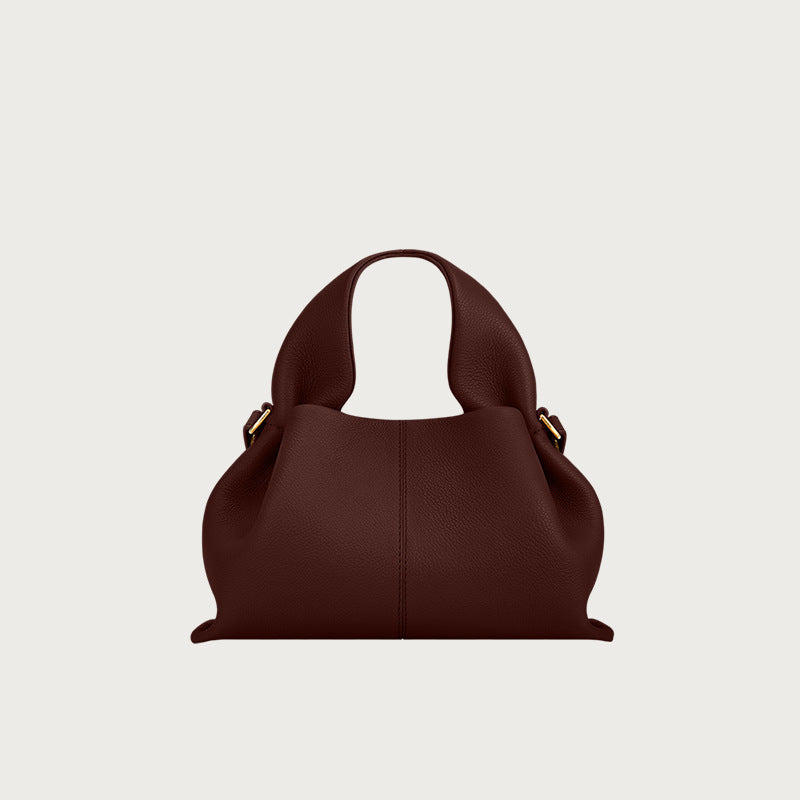 Delivery Cloud Genuine Leather Niche Dumpling Women's Shoulder Bag