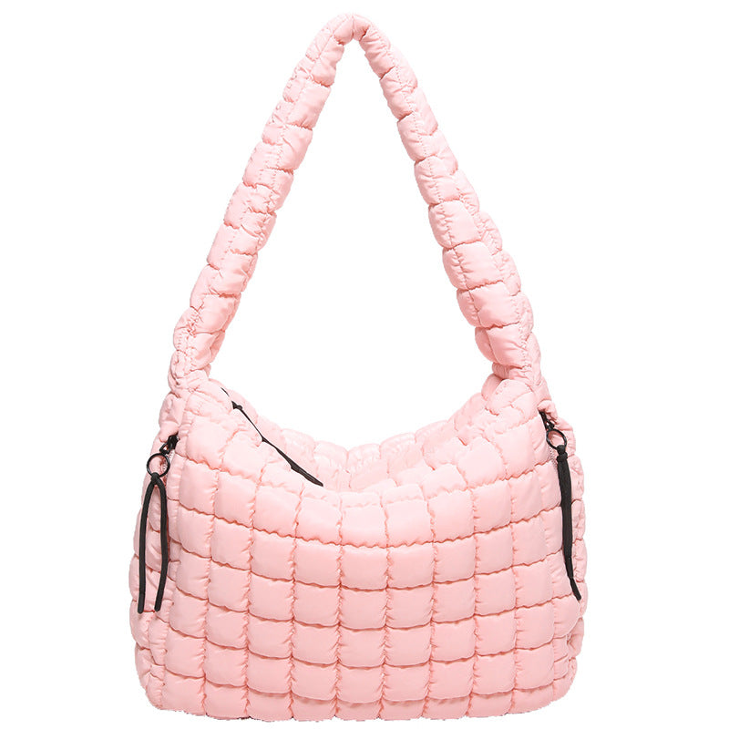 Women's Pleated Cloud Large Capacity Down Cotton Bags