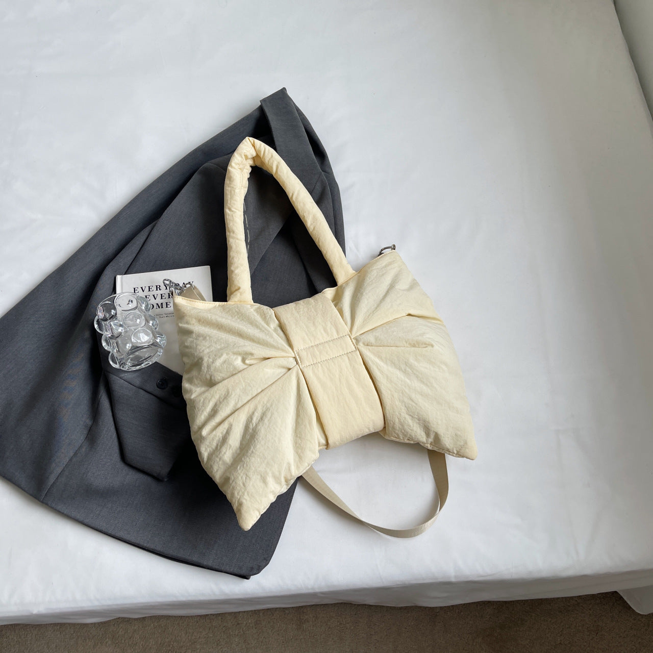 Design Bowknot Summer Large Capacity Nylon Women's Shoulder Bag