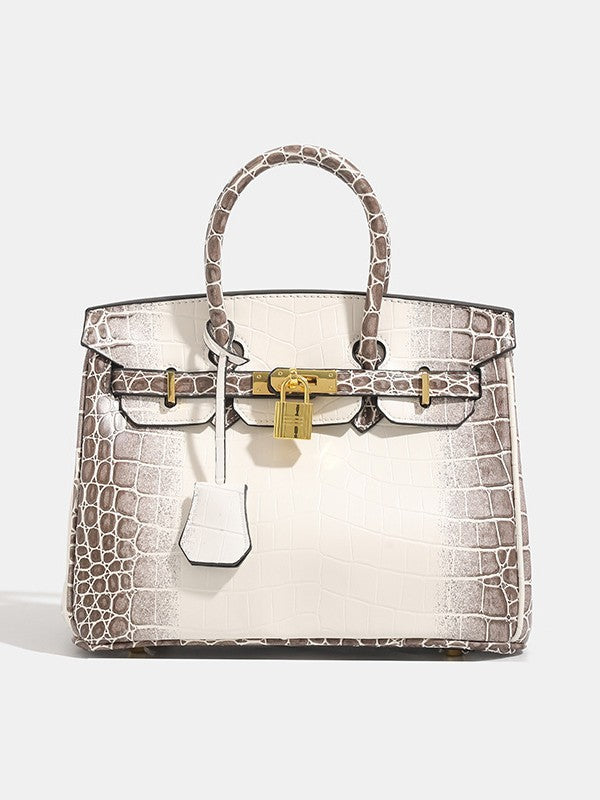 Women's Crocodile Pattern Light Luxury Large Capacity Women's Messenger Bag