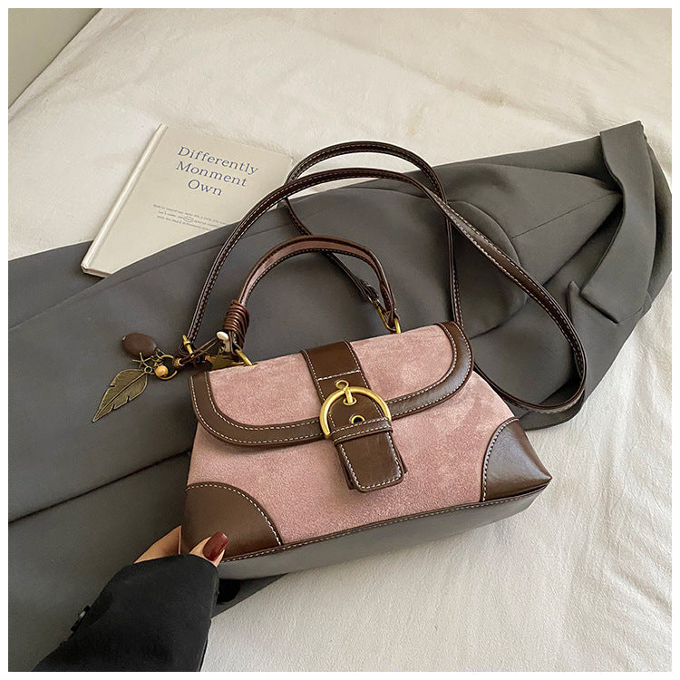 Women's Suede Portable Saddle Fashion Advanced Texture Bags