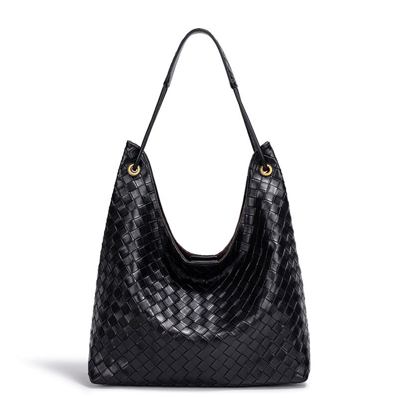 Women's Fashionable Woven Large Capacity High-grade Idle Handbags
