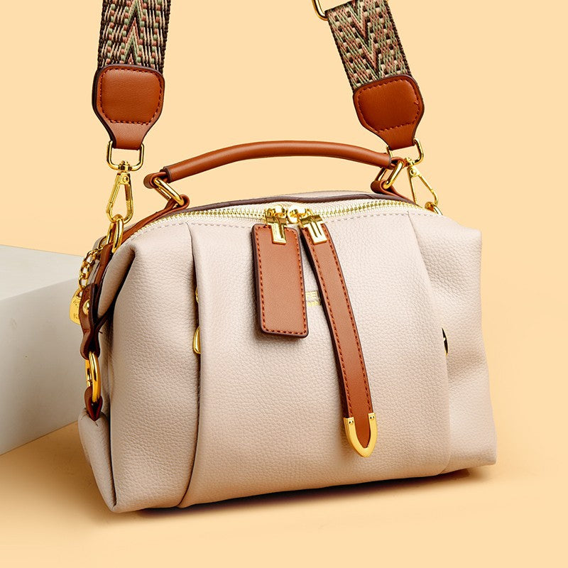 Women's Fashion Color Contrast Retro To Give Women's Shoulder Bag