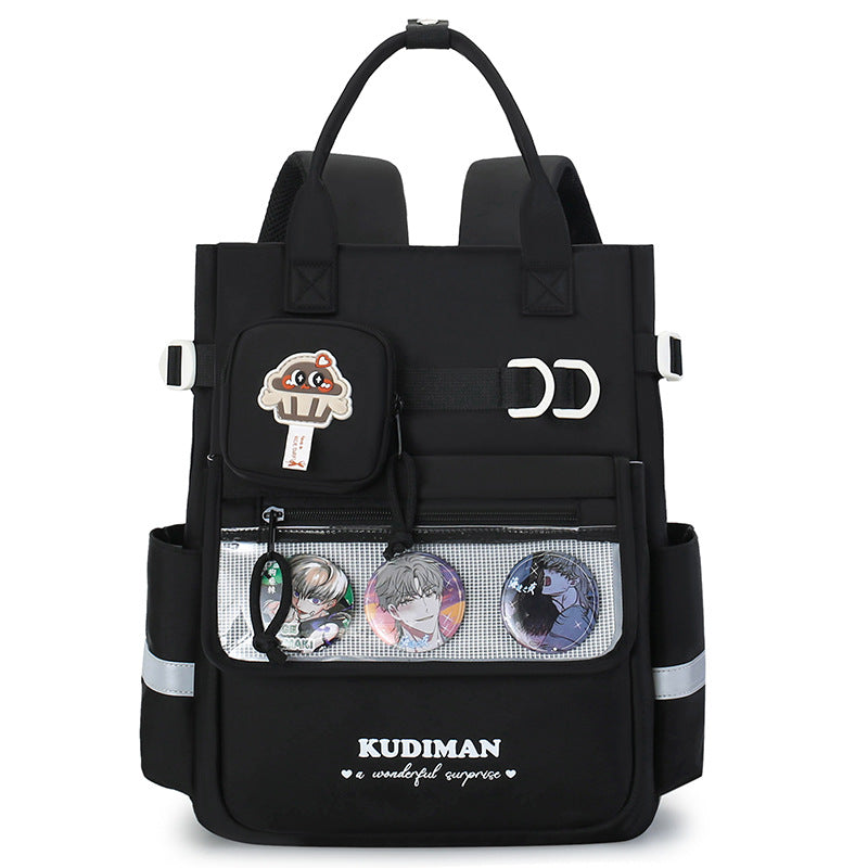 Cool Contrast Color Good-looking Junior High Campus Portable Primary School Bag