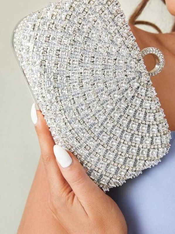 Rhinestone Dinner Clutch Glitter Party Wedding Women's Handbag