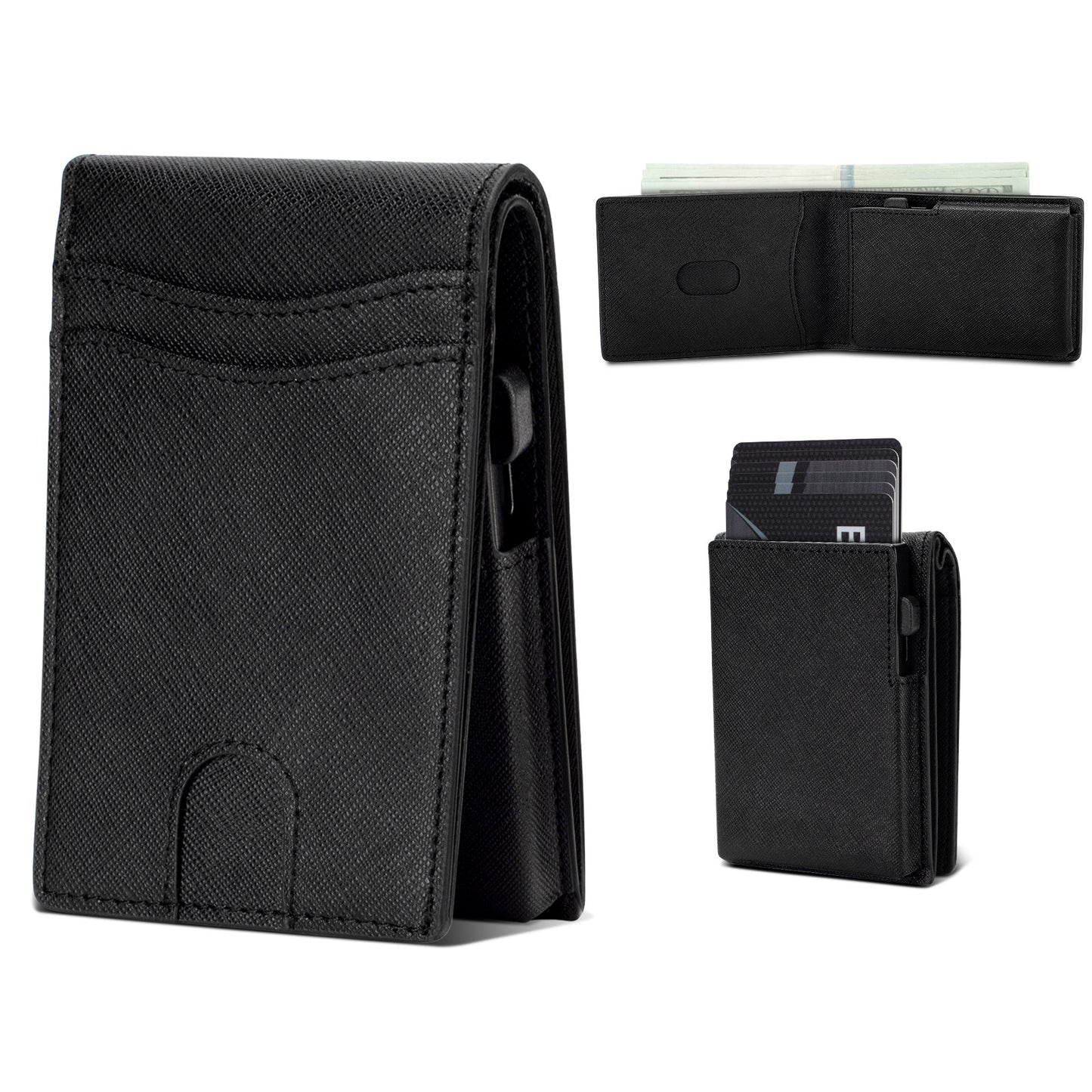 Men's Gold Clip Carbon Fiber Minimalist Front Men's Wallet