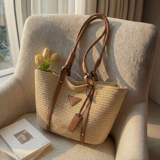Women's Style Large Capacity Woven Cotton String Portable Vegetable Bags