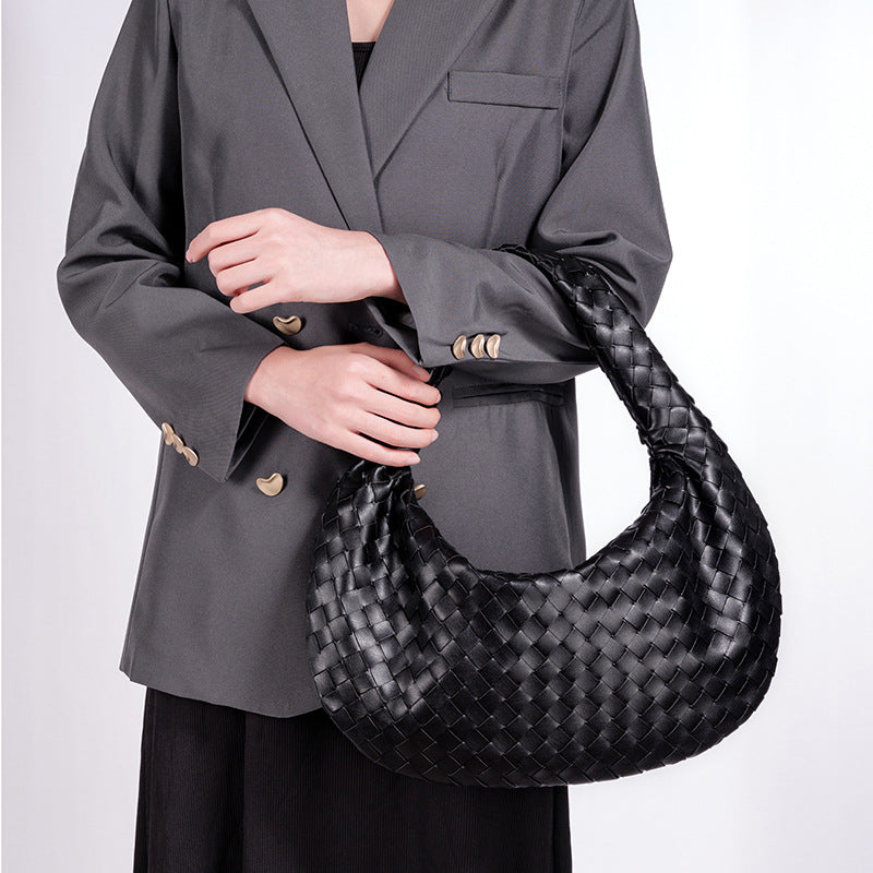 Women's Cloud Dumpling Underarm Large Capacity Croissant Knotted Women's Handbag