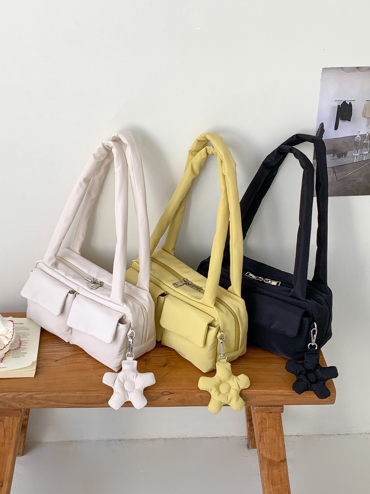 Women's Spring Simple Nylon Underarm Niche Commuter Lightweight With Women's Shoulder Bag
