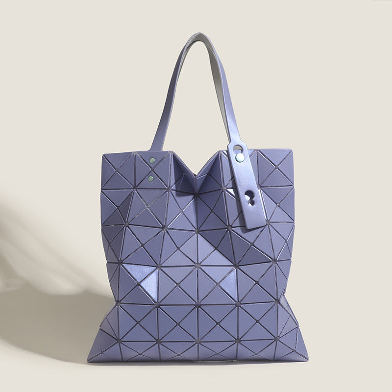 Geometric Diamond Limited Color Nail Frosted Versatile Large Capacity Tote Bags
