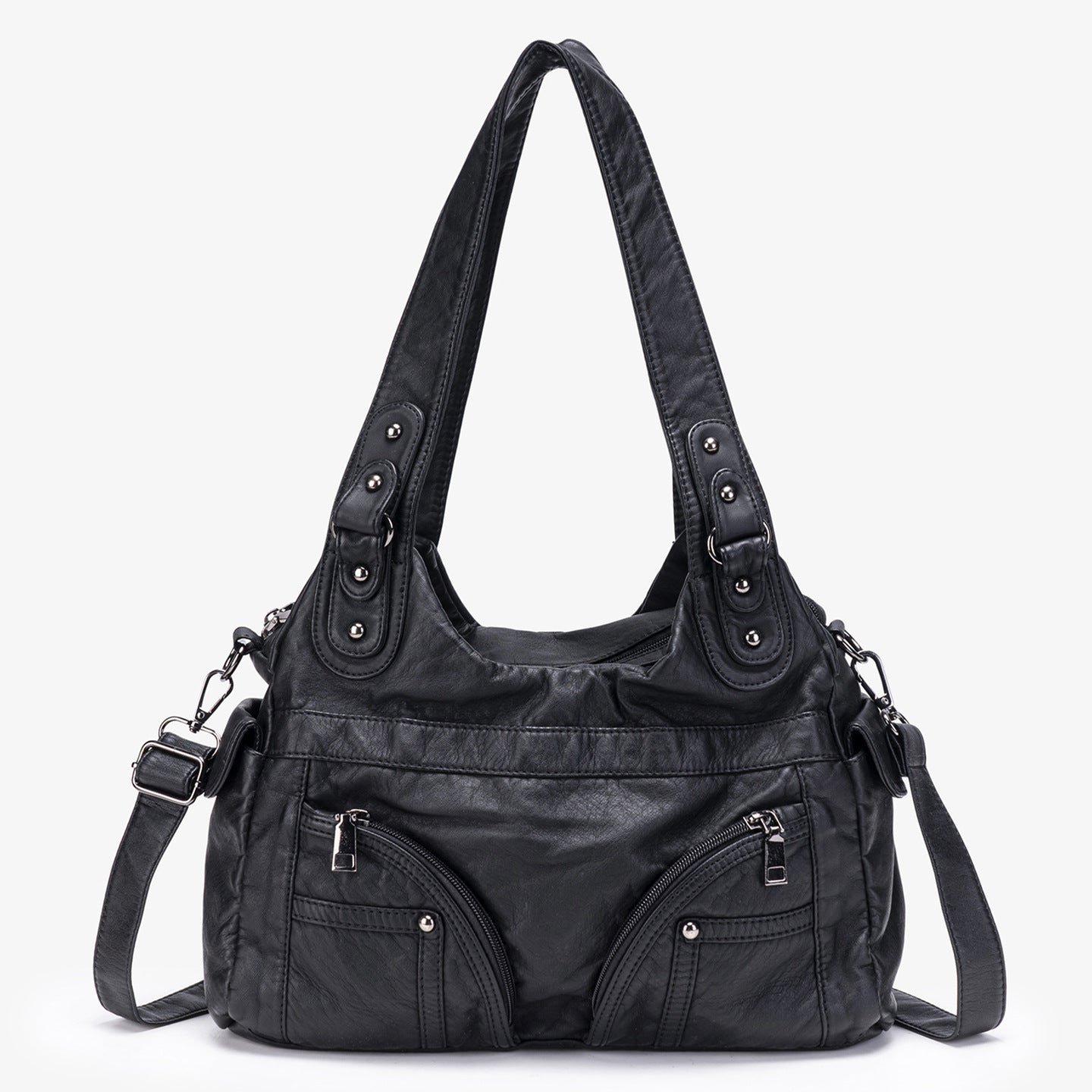 Hot Underarm Style Zipper Motorcycle Soft Women's Messenger Bag
