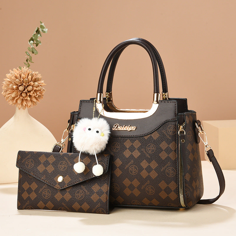 Simple High Sense Mother Fashionable Printed Shoulder Bags