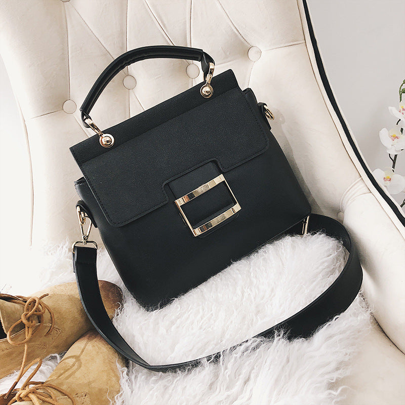 Women's Frosted Spring Korean Style Fashion Wide Strap Shoulder Bags