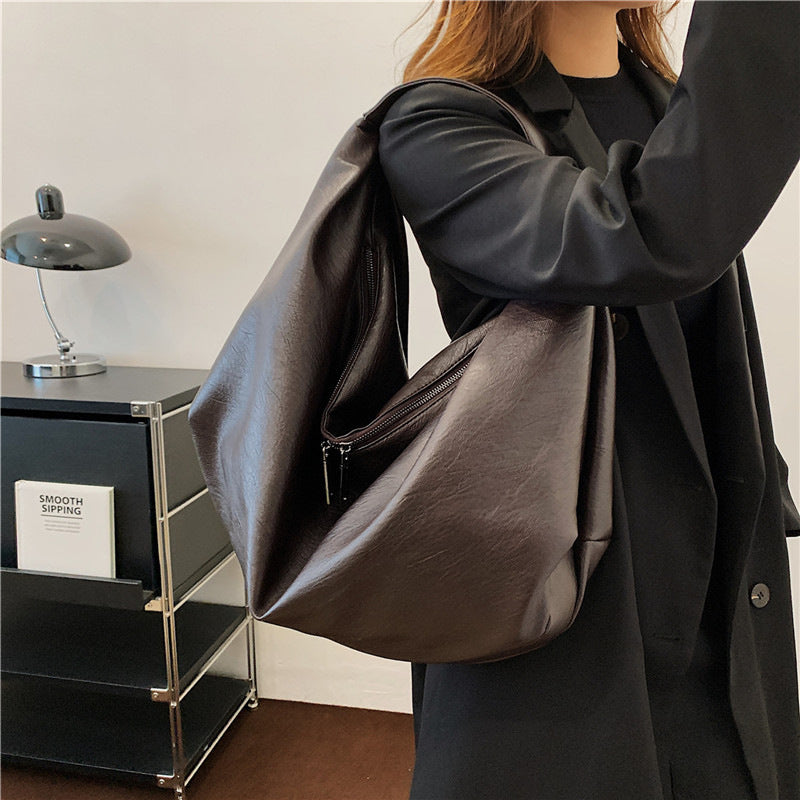 Women's Large Capacity High-grade Light Luxury Design Sense Women's Messenger Bag