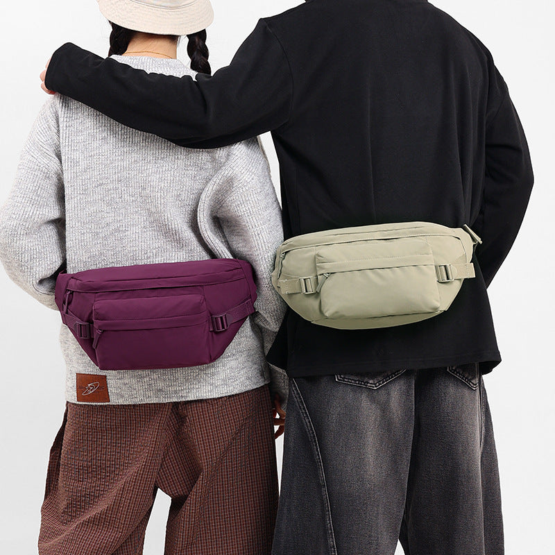 Charming Graceful Simple Denim College Cycling Women's Chest Bag, Fanny Pack