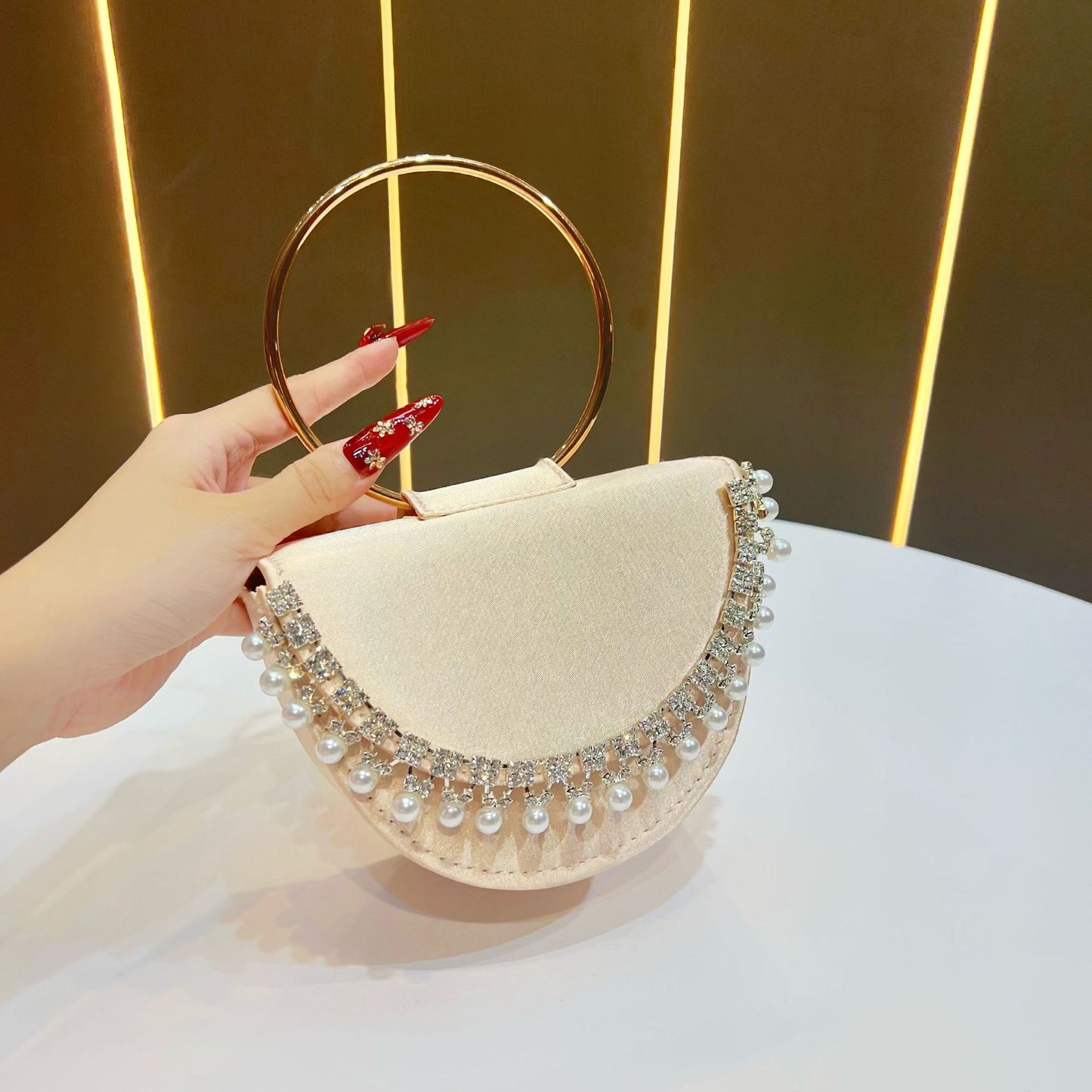 Popular Beautiful Women's Clutch Diamond Rhinestone Bags