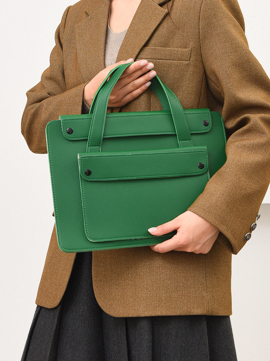 Organ Leather Portable Computer Suitable For Notebook Laptop Bag