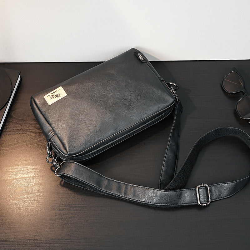 Men's Retro Simplicity Fashion Street Horizontal Men's Shoulder Bag