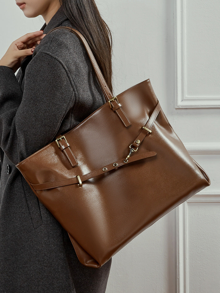 Large Capacity Totes Underarm Texture Western Style Bags