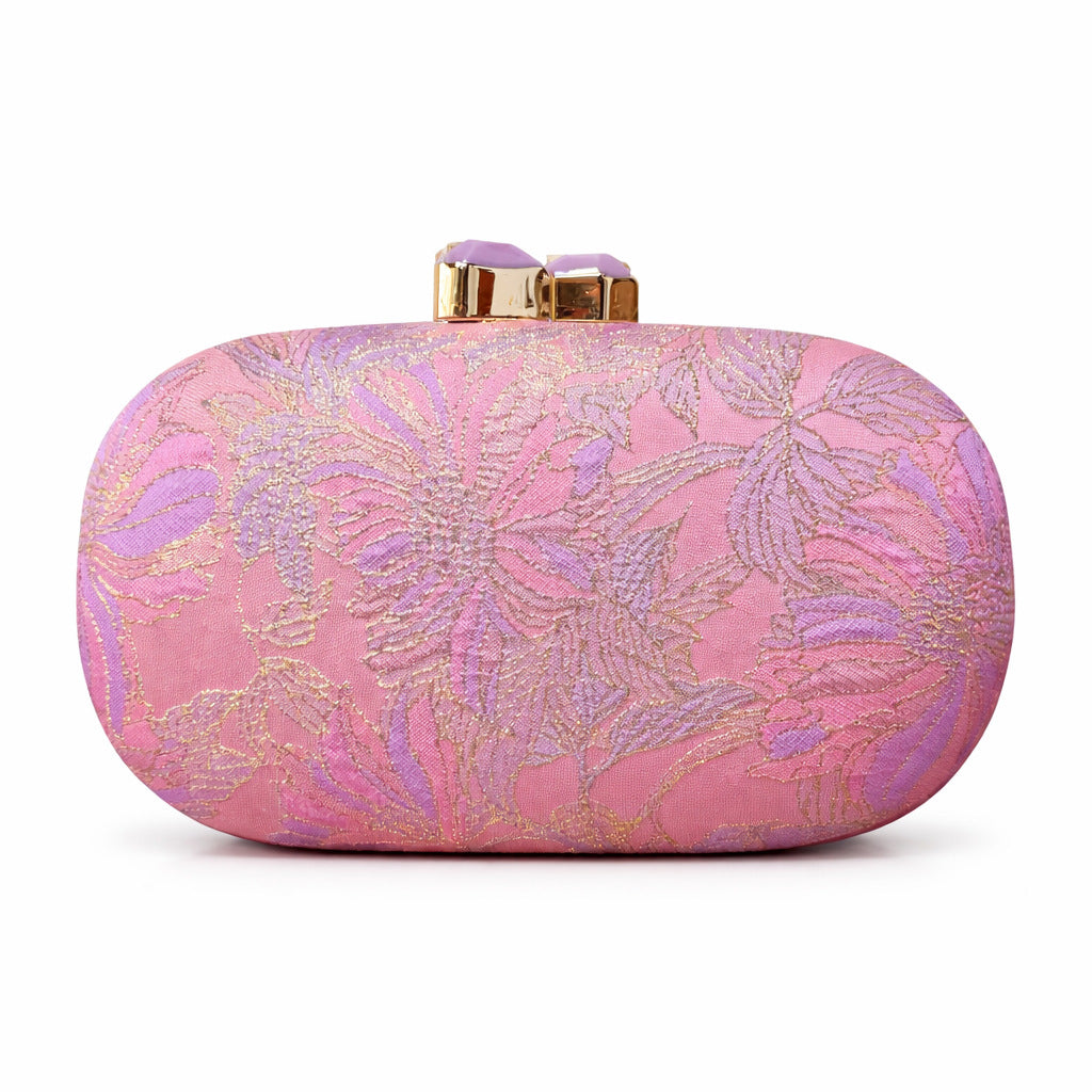 Innovative Women's Flower Cloth Modeling Clutch Dinner Bag