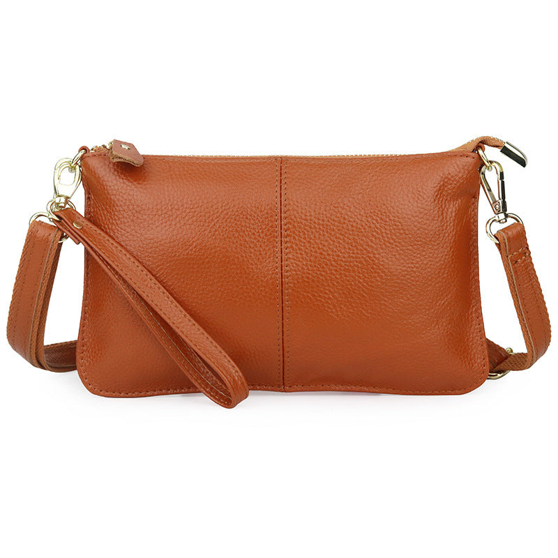 Women's Cowhide Fashion Clutch Soft Leather Women's Messenger Bag