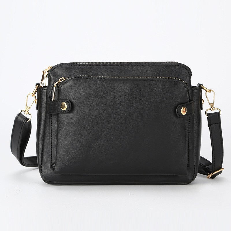Women's & Men's Retro Leather Commuter High Sense Women's Messenger Bag
