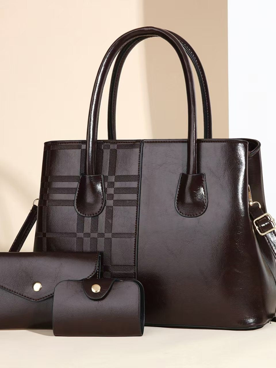 Women's Large Capacity Portable Fashion Striped Women's Shoulder Bag