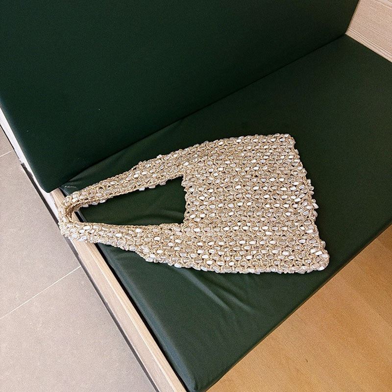 Korean Style Handmade Plush Woven Leisure Women's Shoulder Bag