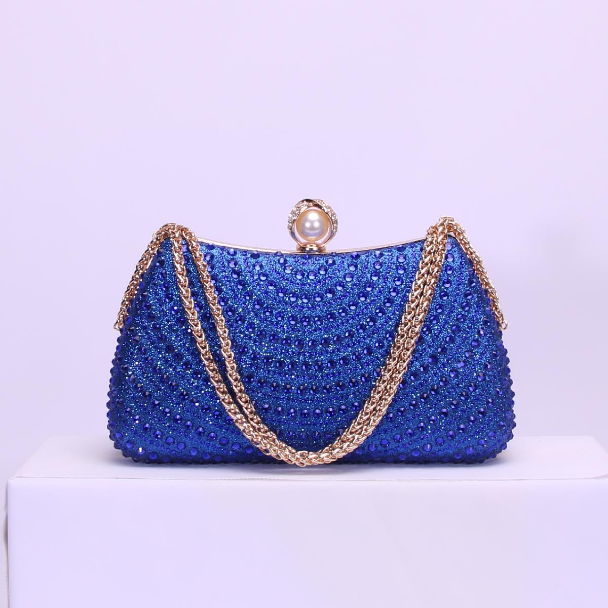 Double-sided Diamond Double Chain Birthday Party Gathering Dinner Bag