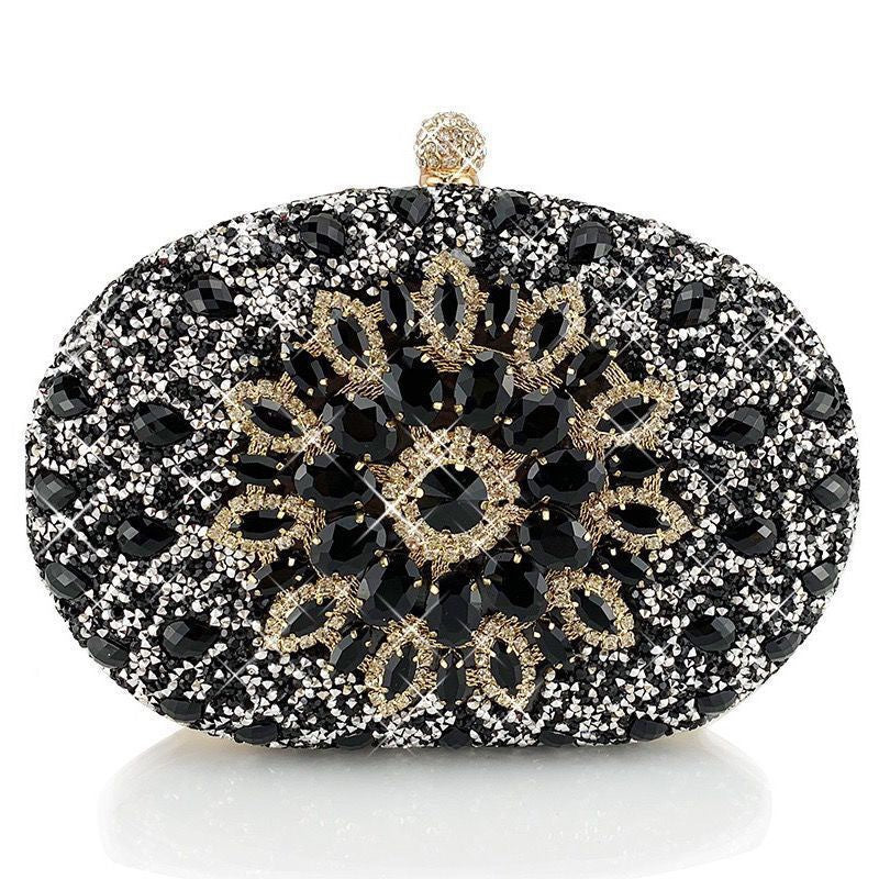 Classy Sunflower Banquet Clutch Dress Diamond Handbags
