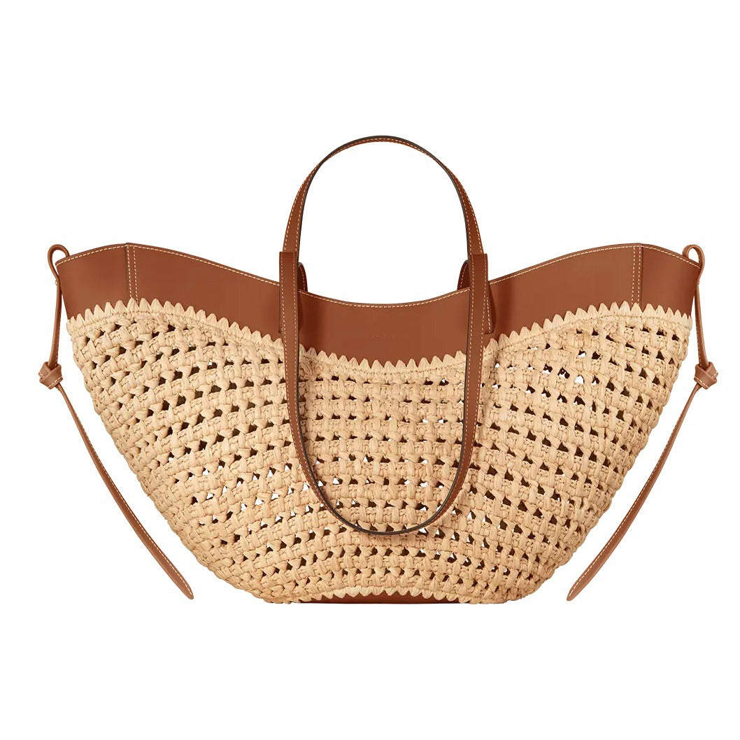Women's Artistic Fashion Large Capacity Straw Woven Tote Bag