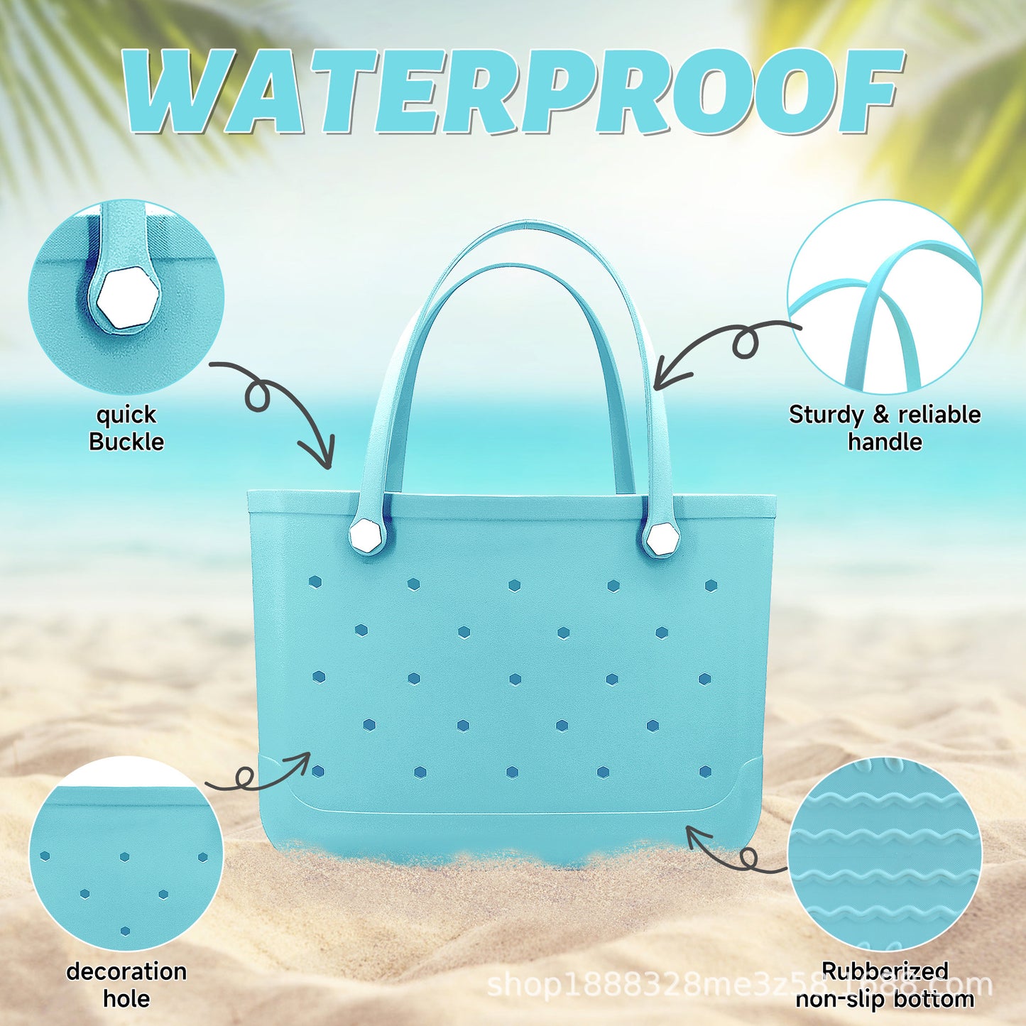 Hole One Neoprene Pet Swimming Beach Bags