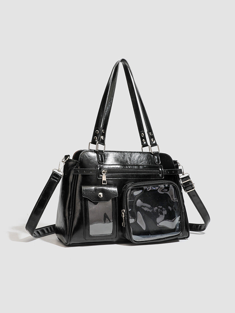 Large Capacity Two-dimensional Uniform Cartoon Fashion Simple College Style Women's Shoulder Bag