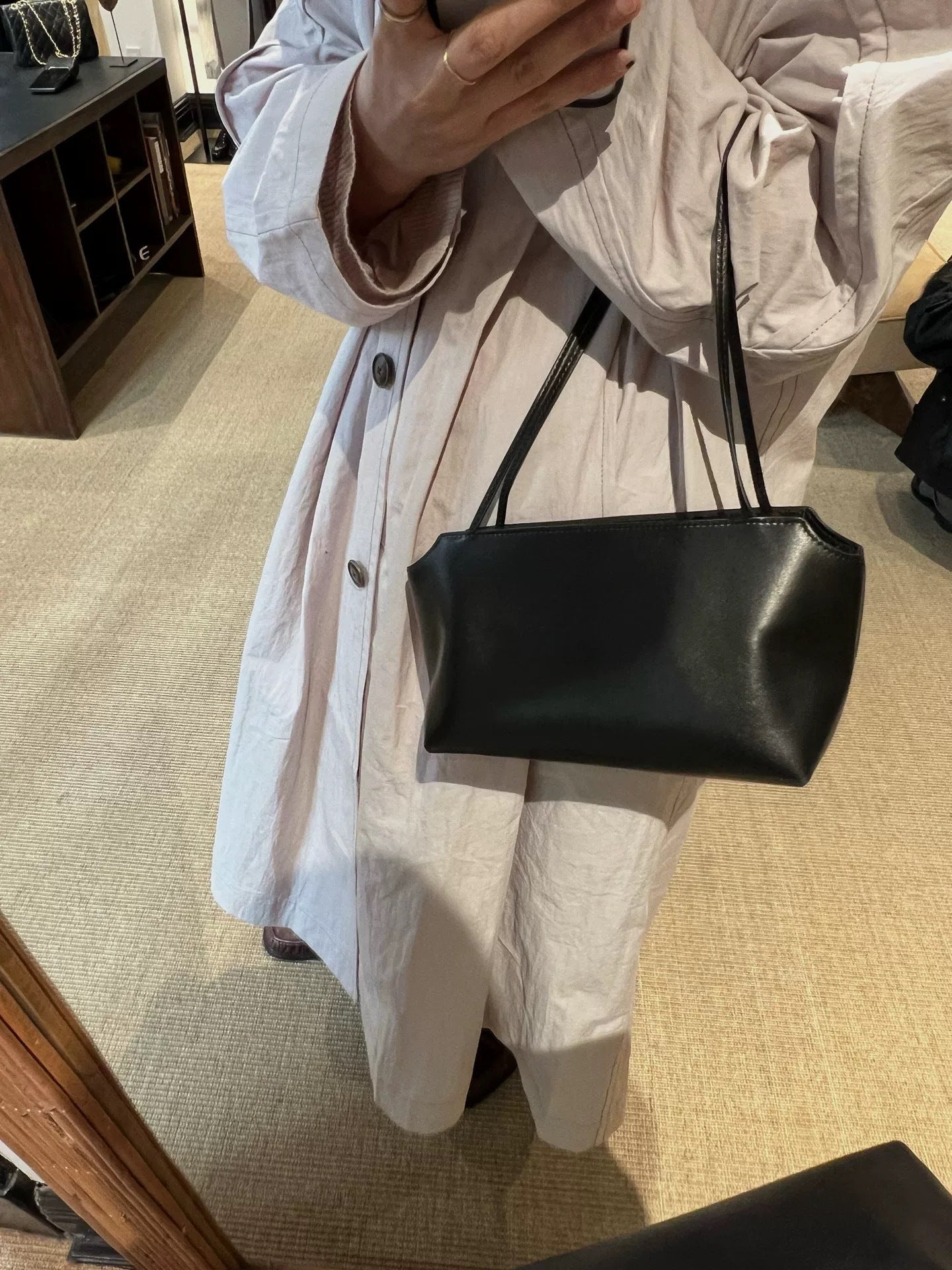 Women's Minimalist Leather For Design Underarm Bags
