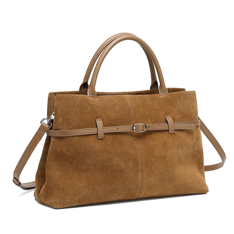 Women's Large Suede Matte Leather Capacity Loose Women's Messenger Bag