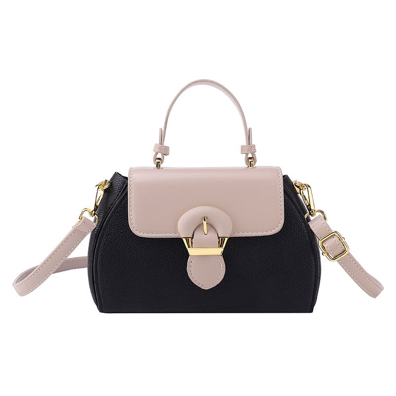 Women's Fashion Color Contrast Portable Minority Popular Bags
