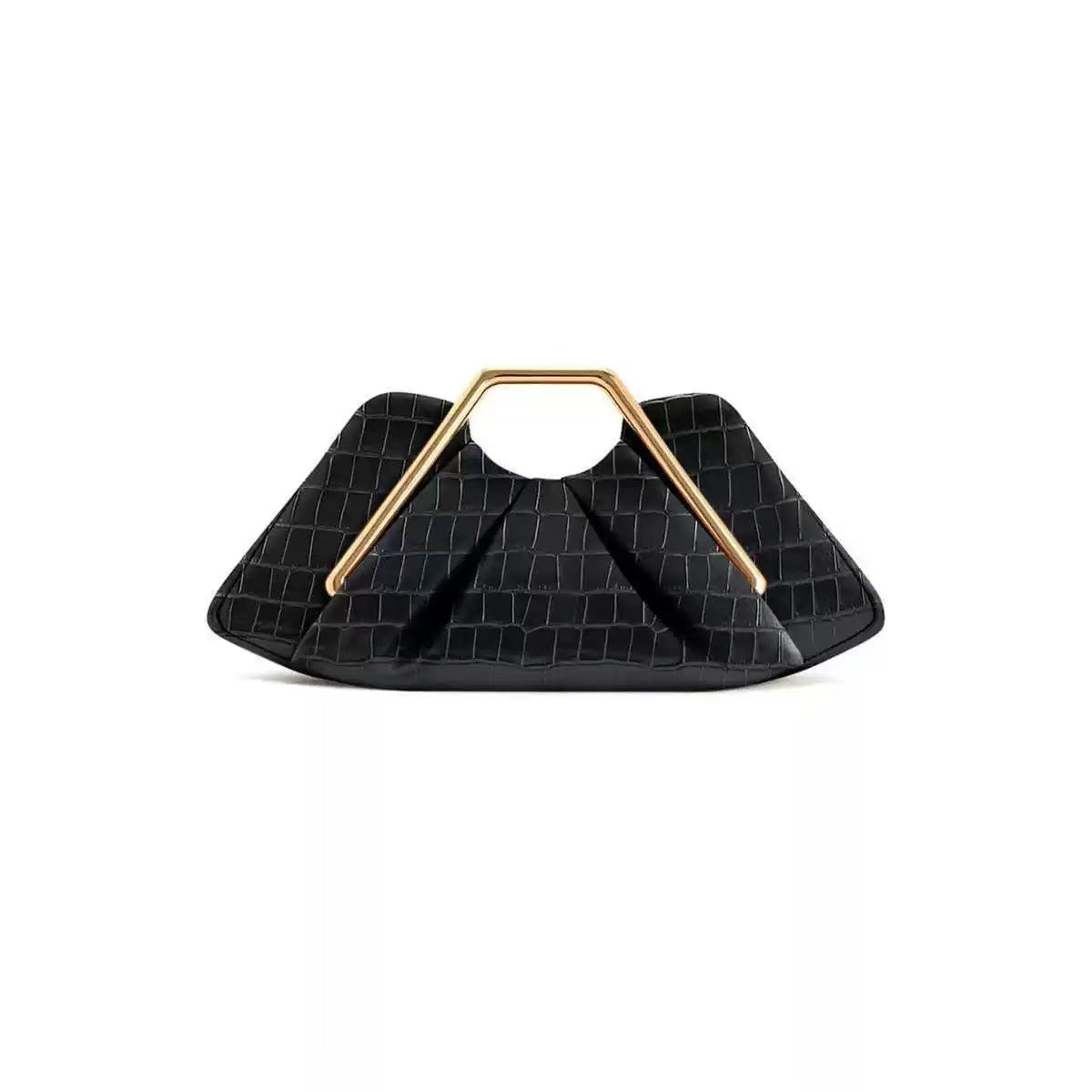 Women's Pleated Cloud Soft Leather Retro Light Luxury Dinner Bag