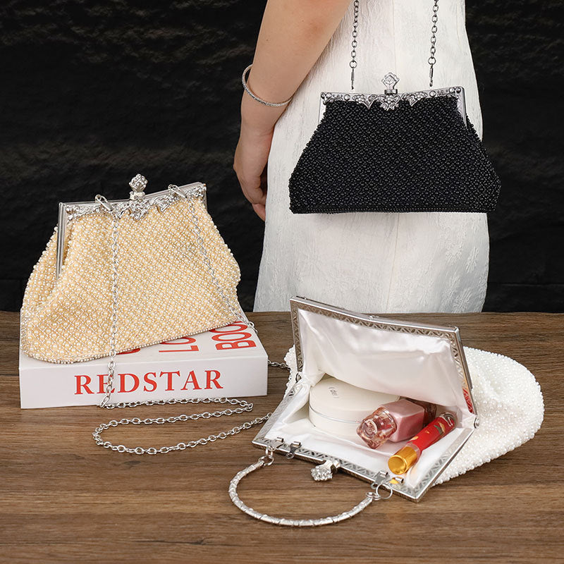 Cheongsam Perfect Vintage Craft Beaded Embroidery Bride Handbags