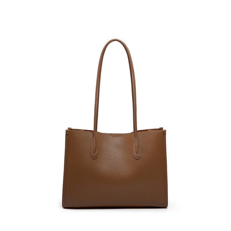 Women's Genuine Leather Niche Soft Versatile High-grade Large Bags