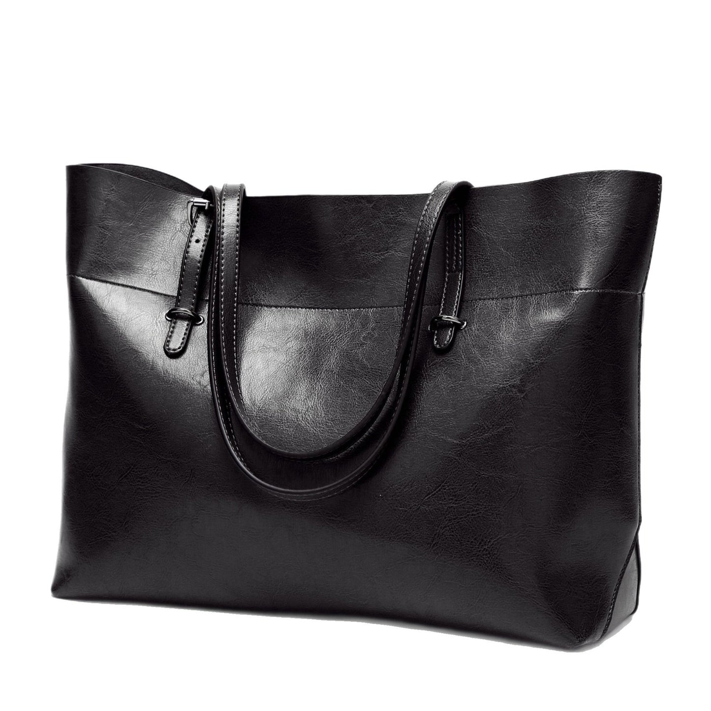 Slouchy Fashion Casual Women's Trendy Leather Tote Bags