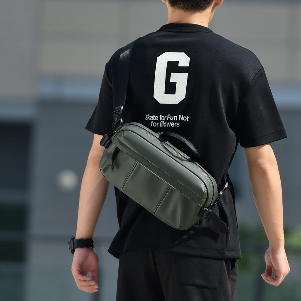 Men's Lightweight Waterproof Commuter Pouch Riding For Men's Chest Bag