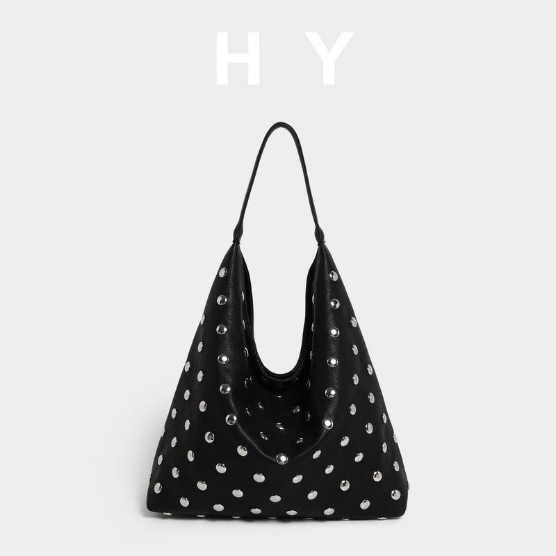 Rivet Portable Underarm Trendy Personality Motorcycle Handbags
