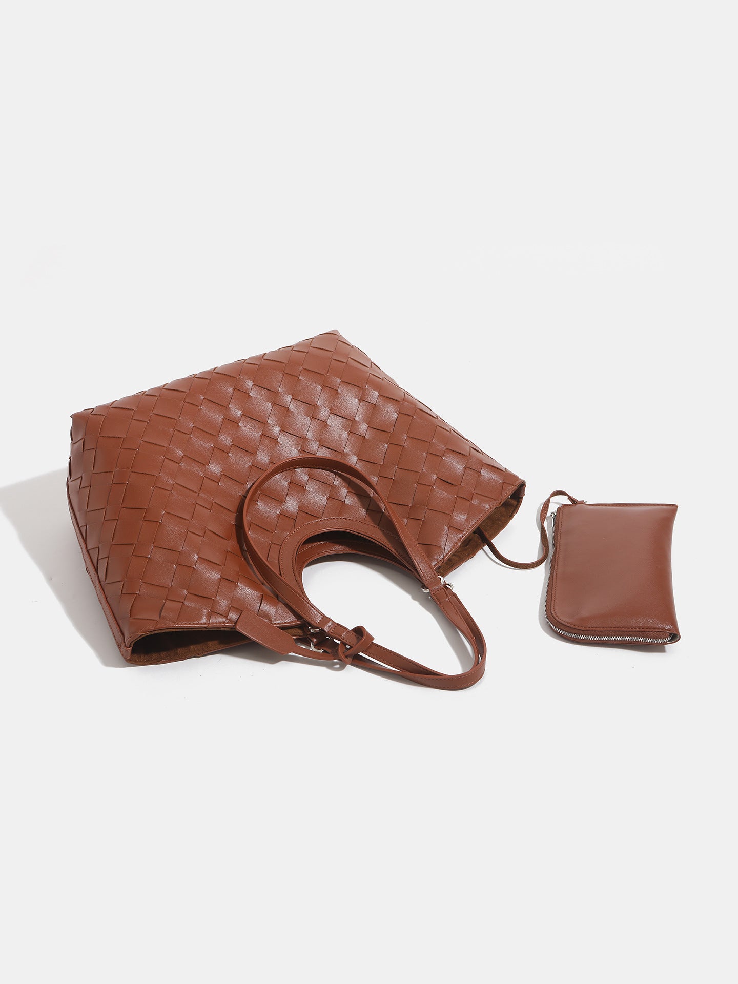 Autumn Vintage Weave Portable Female Minority Fashion Commuter Large Tote Bags