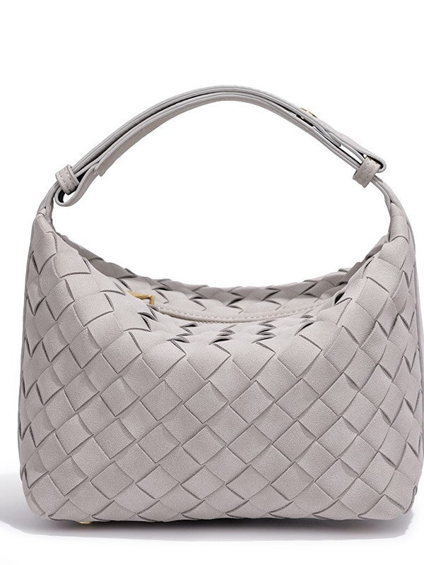 Hand-woven Design High Sense Lunch Box Fashion Frosted One Solid Women's Shoulder Bag
