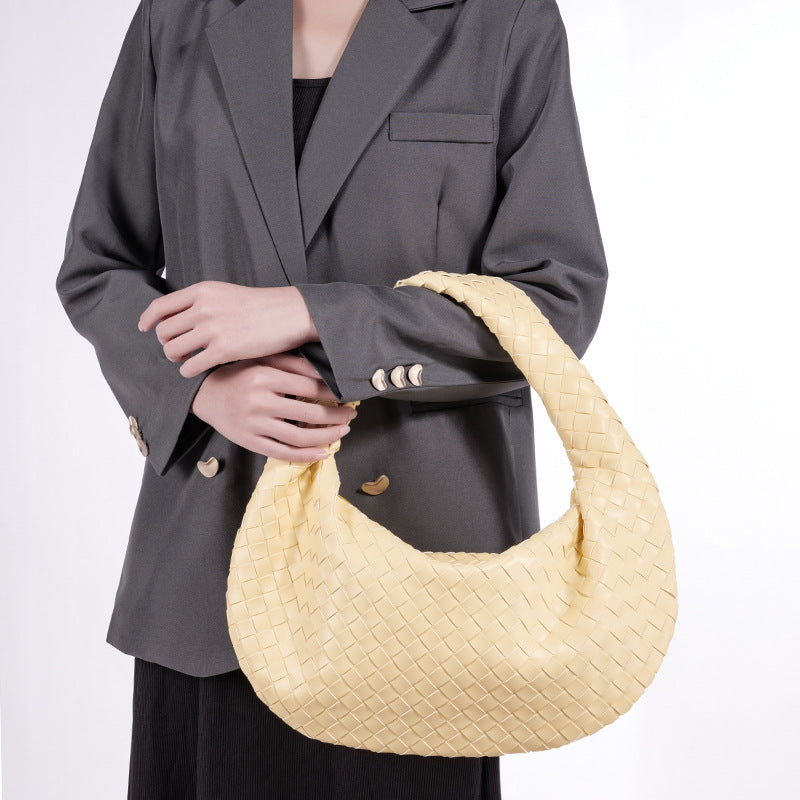 Women's Cloud Dumpling Underarm Large Capacity Croissant Knotted Women's Handbag