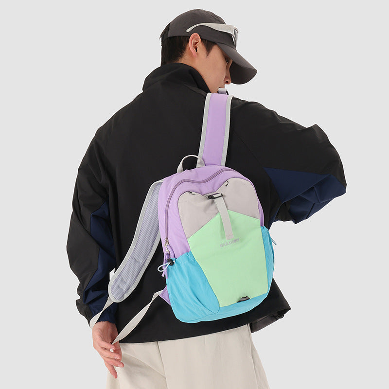 Dopamine Color Collision Design Fashion Lightweight Bags