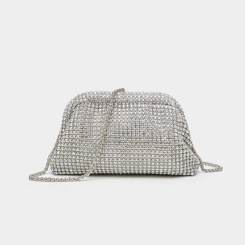 Women's Rhinestone Dinner Full Diamond Hand Clip Bags