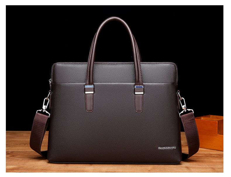 Elegant Men's Large Capacity Business Simple Men's Tote