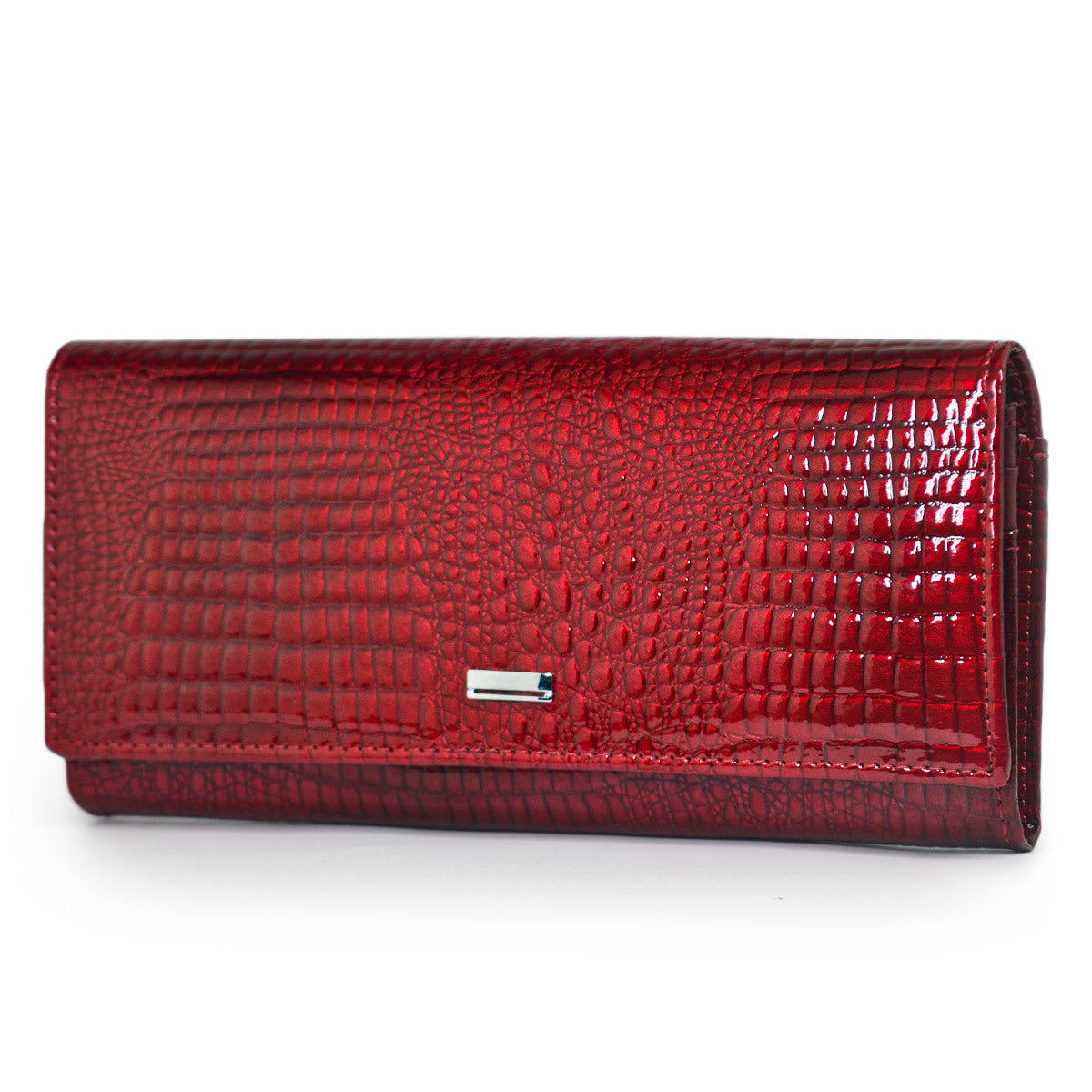 Women's Genuine Leather Magnetic Snap Multifunctional Large Capacity First Layer Long Ladies Wallet